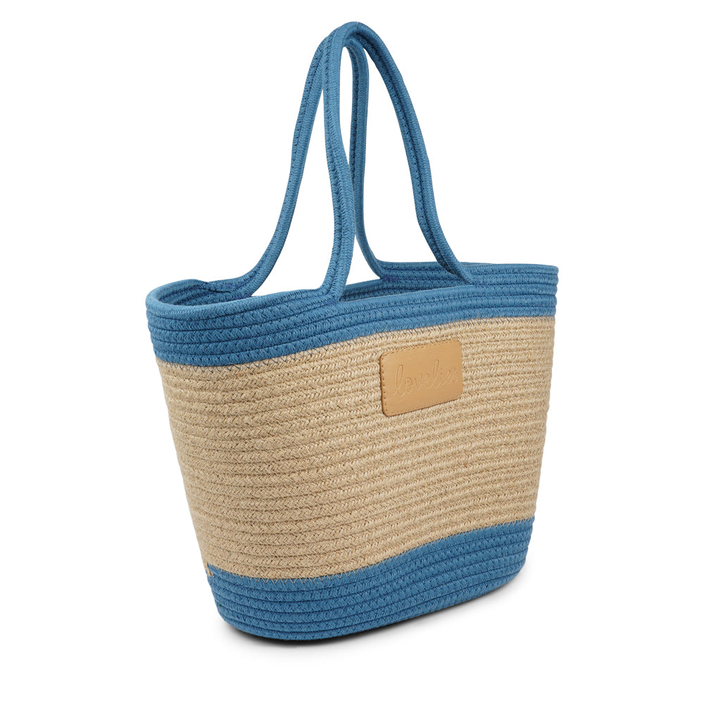 Flamencos strandtaske, Medium - Marine Blue